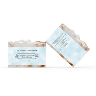Bébé Bleu Parchemin Papier Style Bande de savon -
