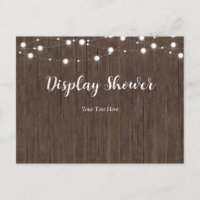 Bébé brasse Rustique Baby shower Insertion Carte