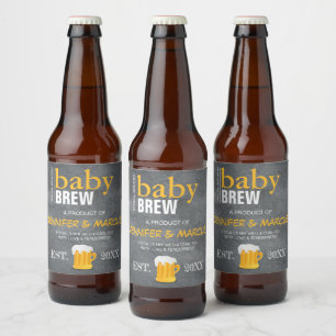 Bébé Brew Bière bouteille Sticker étiquettes