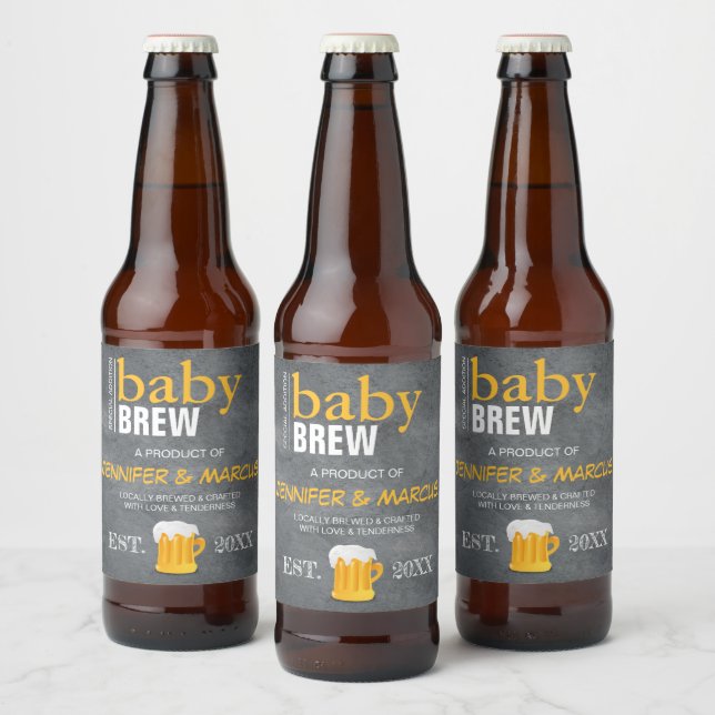 Bébé Brew Bière bouteille Sticker étiquettes (Bouteilles)