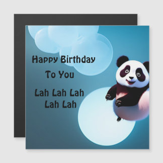 Bébé bulles de panda, carte magnétique