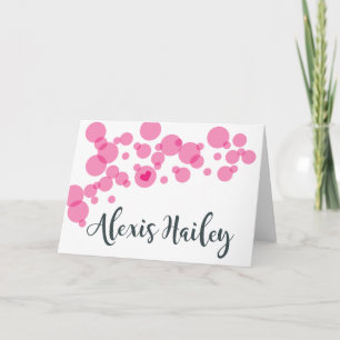 Bébé bulles Merci rose