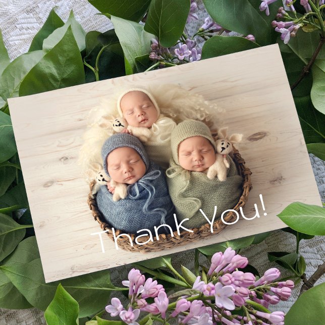 Bébé Cadeau Triplets Merci Nouveau-né Baby shower (Créateur téléchargé)