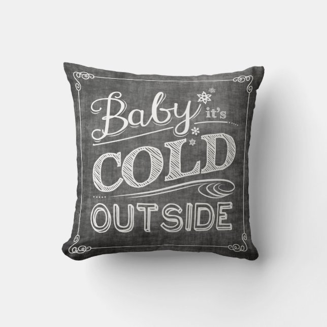 Bébé c'est coussin extérieur froid de flocon de (Recto)