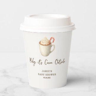 Bébé, c'est du cacao dehors Gobelets en papier pou