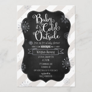 Bébé, c'est froid après le Baby shower Invitation