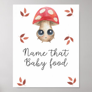 Bébé champignon - affiche de douche pour bébé à no