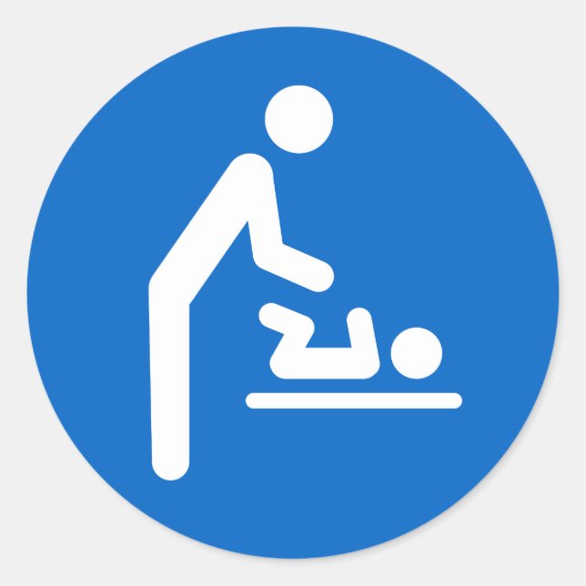 Bébé changement de station symbole autocollants (Devant)