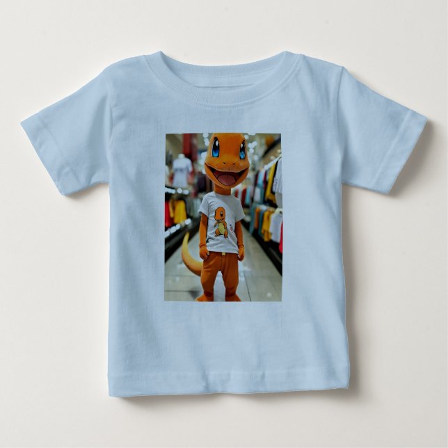 Bébé "Charmender Tries" T-shirt Pokémon pour garçon (Devant)