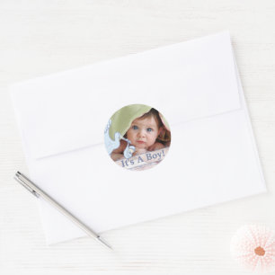 Bébé chatte chatte Stickers avec votre photo bébé