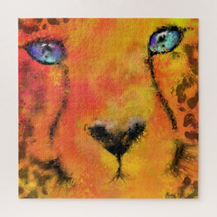 Bébé Cheetah avec Blue Eyes Jigsaw Puzzle