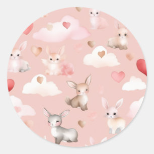 Bébé Cupidon Animaux Autocollants Mignons – Aquare