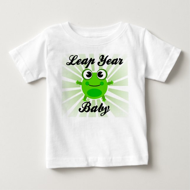 Bébé d'année bissextile, T-shirt mignon de bébé de (Devant)