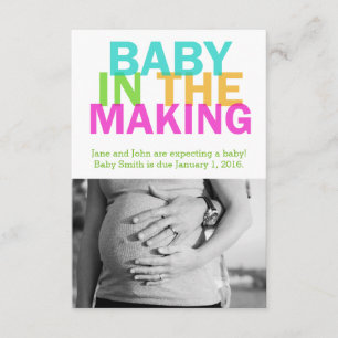 BÉBÉ DANS LA faire-part de grossesse