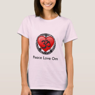 Bébé de l'OM d'amour de paix - T-shirt de poupé