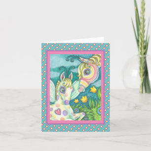 BÉBÉ DE PÂQUES, PONI DE PRINTEMPS, CARTE DE REMARQ