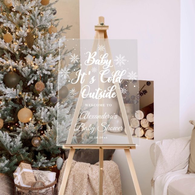 Bébé d'hiver Il fait froid dehors Baby shower Bien (Créateur téléchargé)