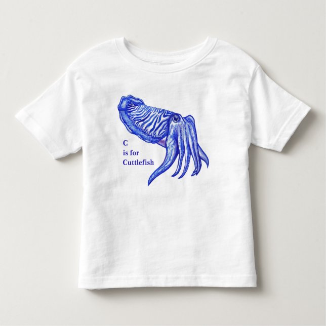 Bébé d'illustration de seiches et T-shirt des (Devant)