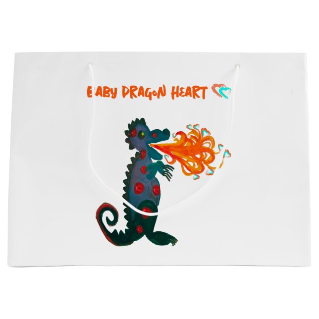 Bébé Dragon Heart Sac cadeau (Devant)