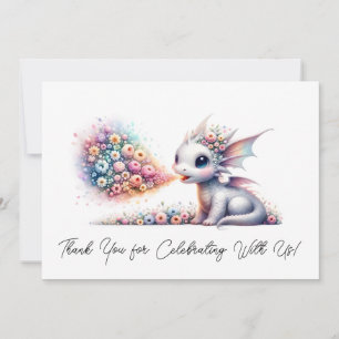 Bébé Dragon Respirer Merci Feu Floral
