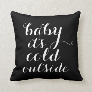 Bébé du coussin   c'est extérieur froid - noir