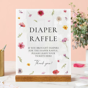 Bébé en fleur Baby shower de couches Jeu de raffle
