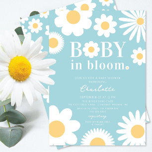 Bébé en fleur Baby shower Invitation