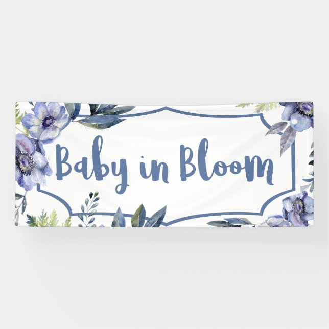 Bébé en fleurs bannière (Horizontal)