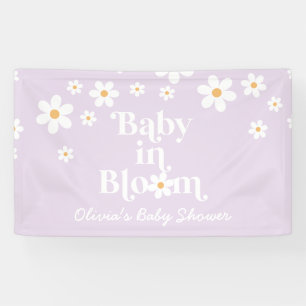 Bébé en fleurs Bannière de douche lilas Daisy bohè