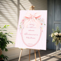 Bébé en fleurs panneau de bienvenue pour baby show