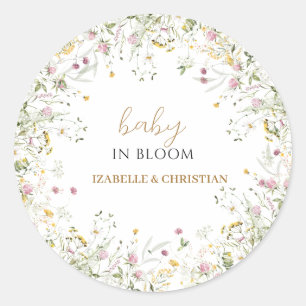 Bébé en fleurs Sticker floral