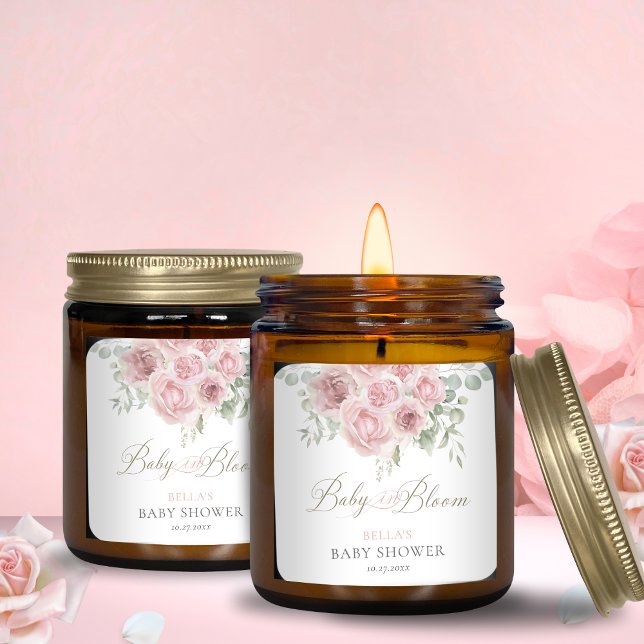 Bébé en fleurs Stickers Baby shower (Créateur téléchargé)