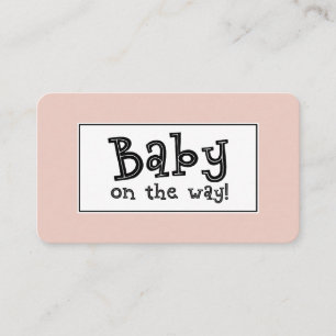 Bébé en route ! Carte de registre des cadeaux vidé