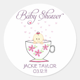 Bébé en Stickers Tasse de Thé / Toppers