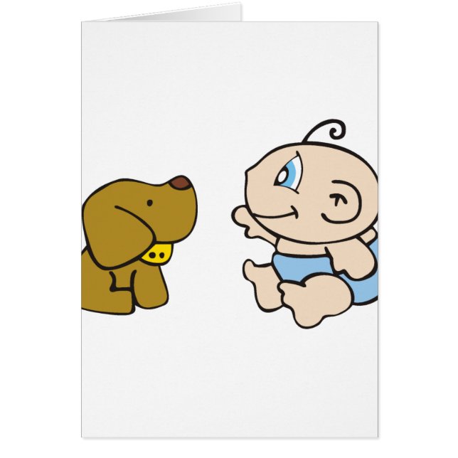 Bébé et chien de garçon (Devant)