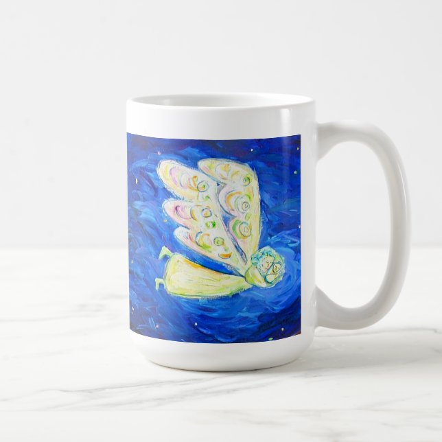 Bébé et Gardien Ange Peinture de l'art de la Mug (Droite)
