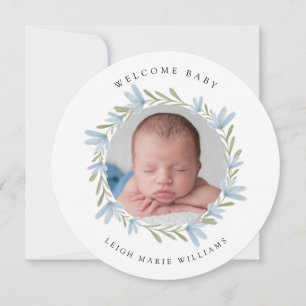 BÉBÉ FAIRE-PART DE NAISSANCE Bienvenue bébé