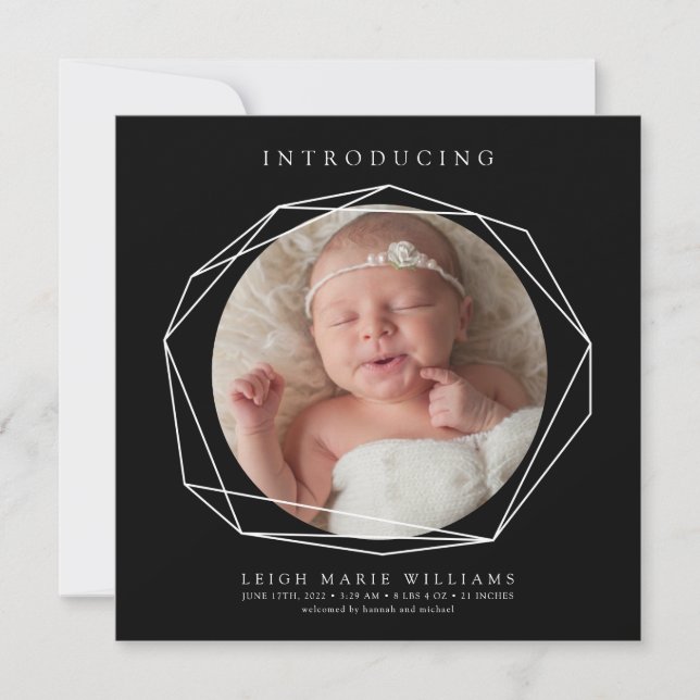 BÉBÉ FAIRE-PART DE NAISSANCE Introduire bébé (Devant)