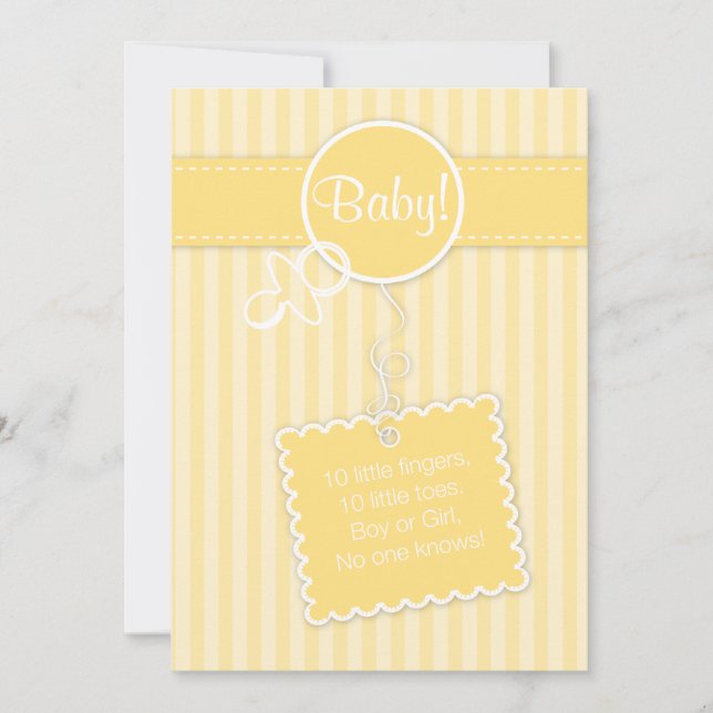 Bébé! Faire-part (invitation) (Devant)