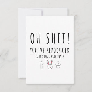 Bébé Félicitations Carte de naissance