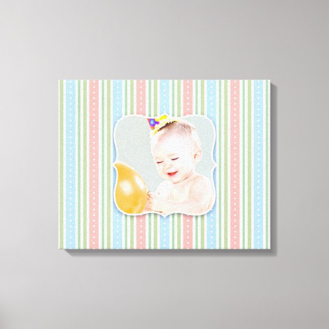 Bébé fille garçon photo [20x16 pouces] toile Impri (Recto)