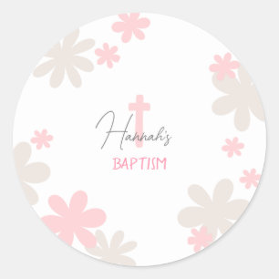 Bébé fille mignonne Baptême Table Sticker Confetti
