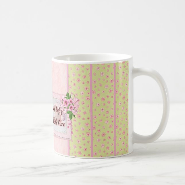 Bébé Fleurs roses Mug (Droite)