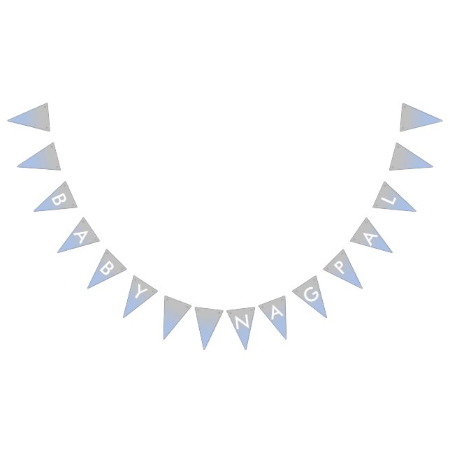 Bébé Garçon Nagpal Bleu et Bannière Argent (Tout)