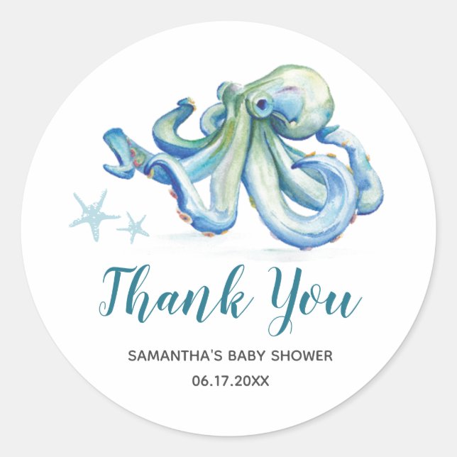 Bébé Garçon sous la mer Stickers (Devant)