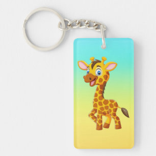 Bébé girafe mignon souriant dessin animé-35280