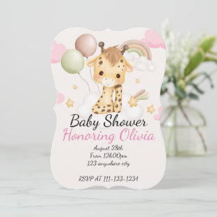 BÉBÉ GIRAFFE BABY SHOWER INVITATION