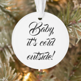 Bébé il fait froid dehors coutume drôle Noël