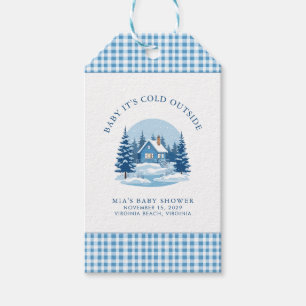 Bébé Il fait froid dehors étiquette cadeau