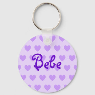 Bebe in Purple Schlüsselanhänger